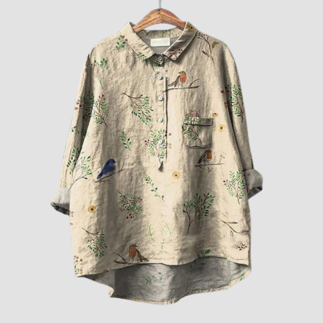 Faustine | Elegant Nature-Inspired Blouse