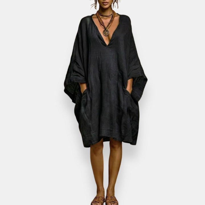 Cassienne | Oversized V-Neck Dress