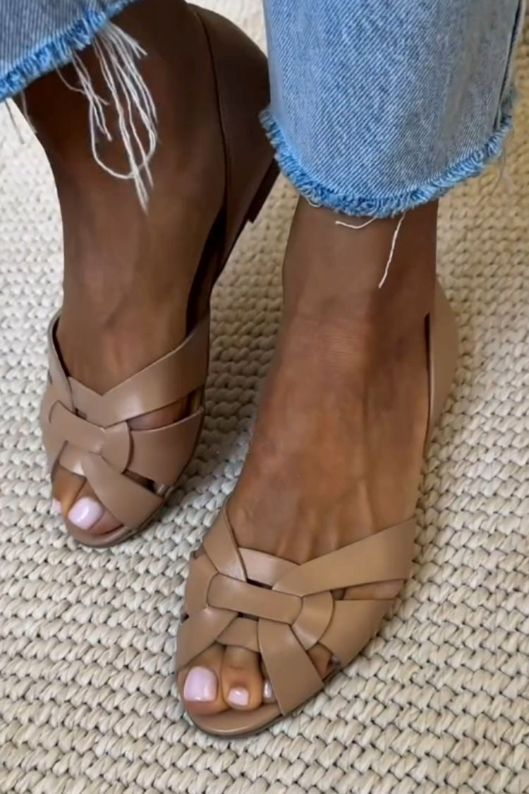 Serafina Braided Natural Comfort Sandals