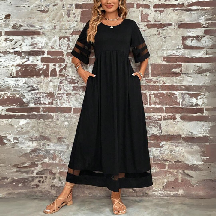 Isabelle Hart | Elegant A-Line Midi Dress