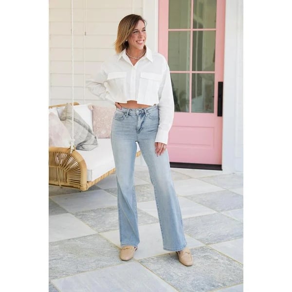Karleen™ | High Rise Tummy Control Vintage Straight Cut Jeans