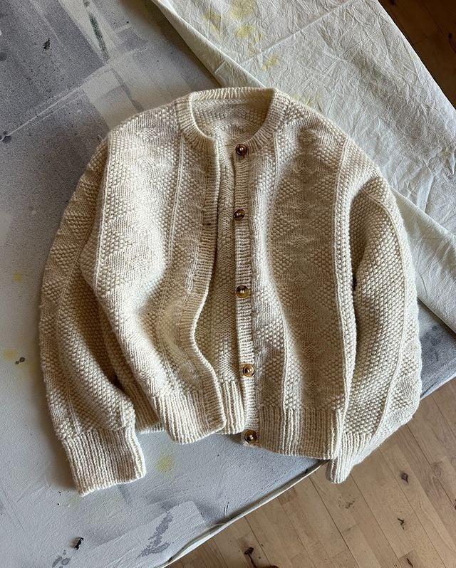 Pauline™ | Textured Knit Long Sleeve Cardigan