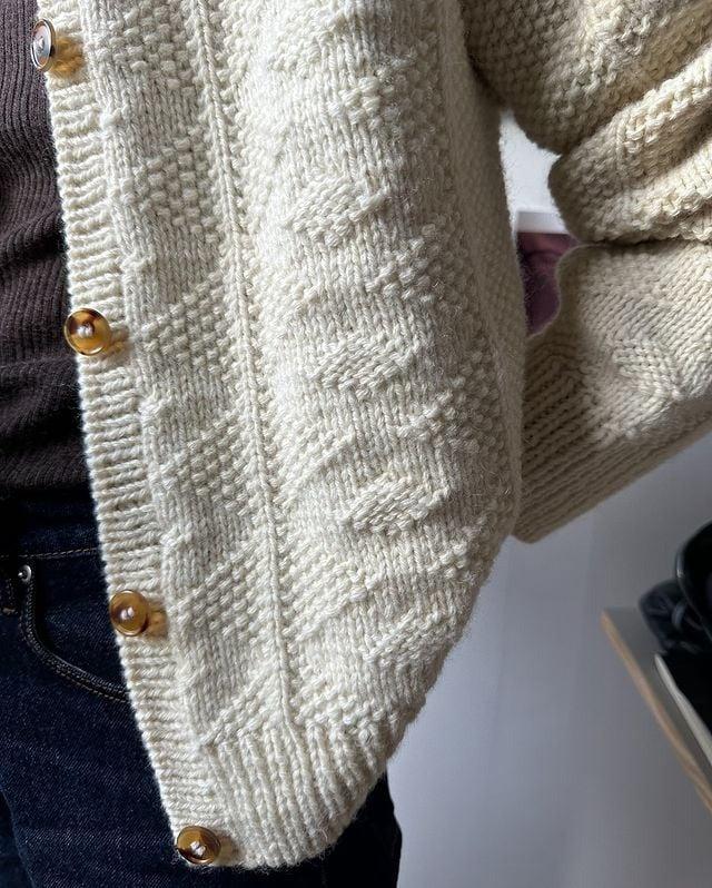Pauline™ | Textured Knit Long Sleeve Cardigan