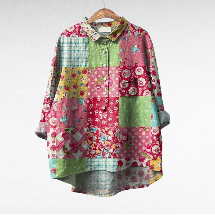 Esmée | Elegant Floral Art Blouse