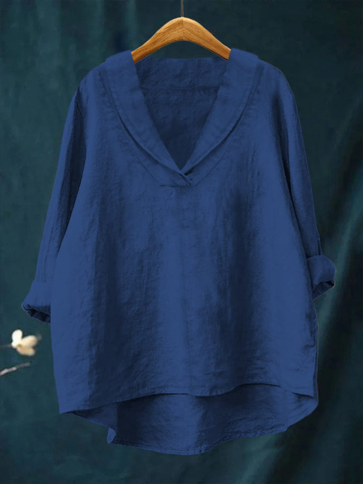 Hortense | V-Neck Fluid Blouse