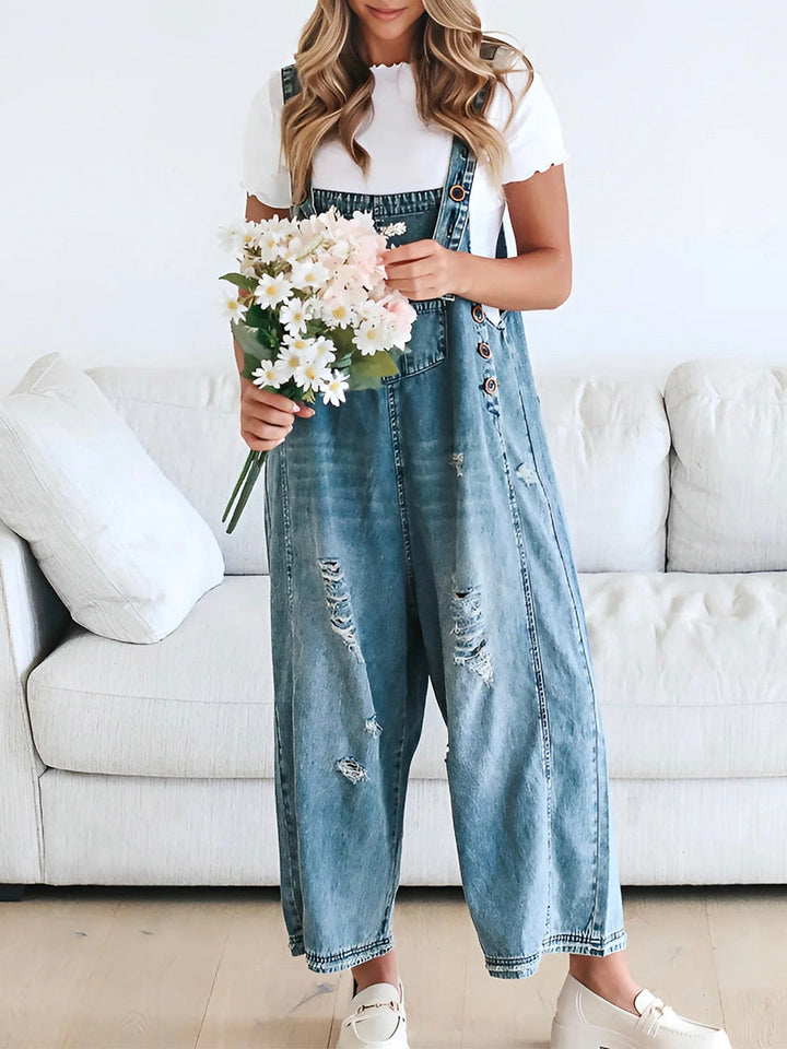 Noemie™ | Loose Fit Casual Denim Overalls