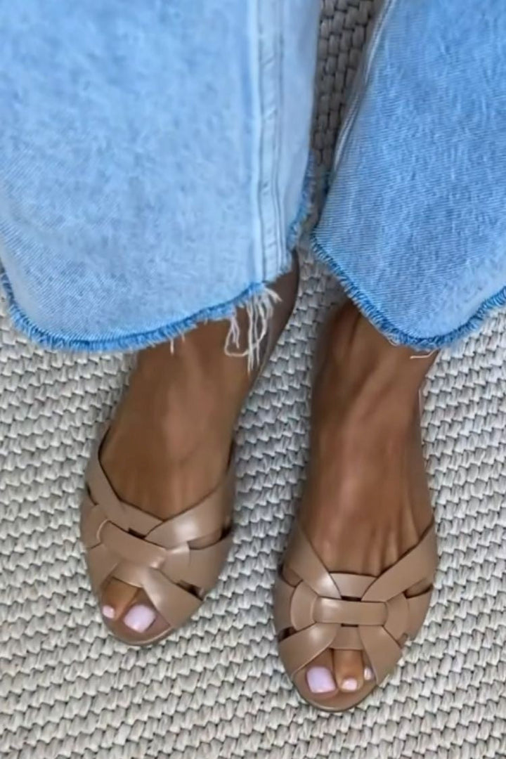 Serafina Braided Natural Comfort Sandals