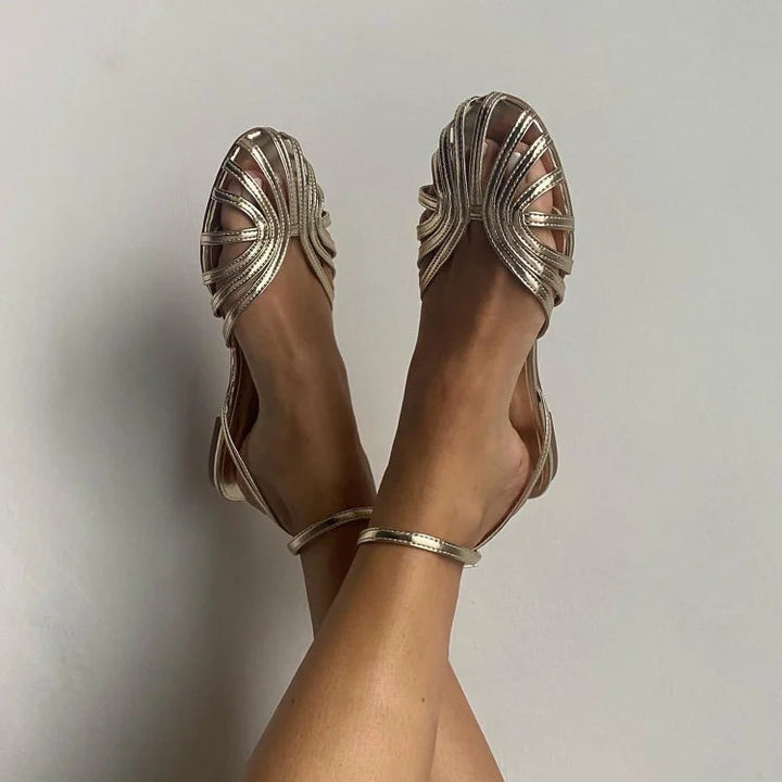 Vittoria Flat Comfort Bijou Sandals