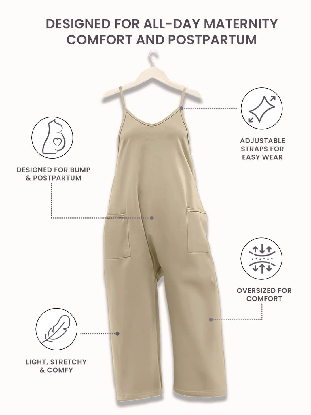Oversized Jumpsuit | Maternity & Postpartum