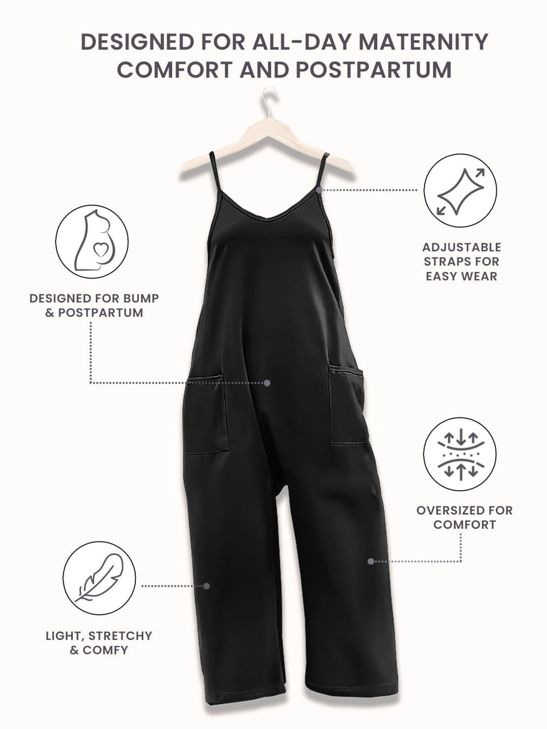 Oversized Jumpsuit | Maternity & Postpartum