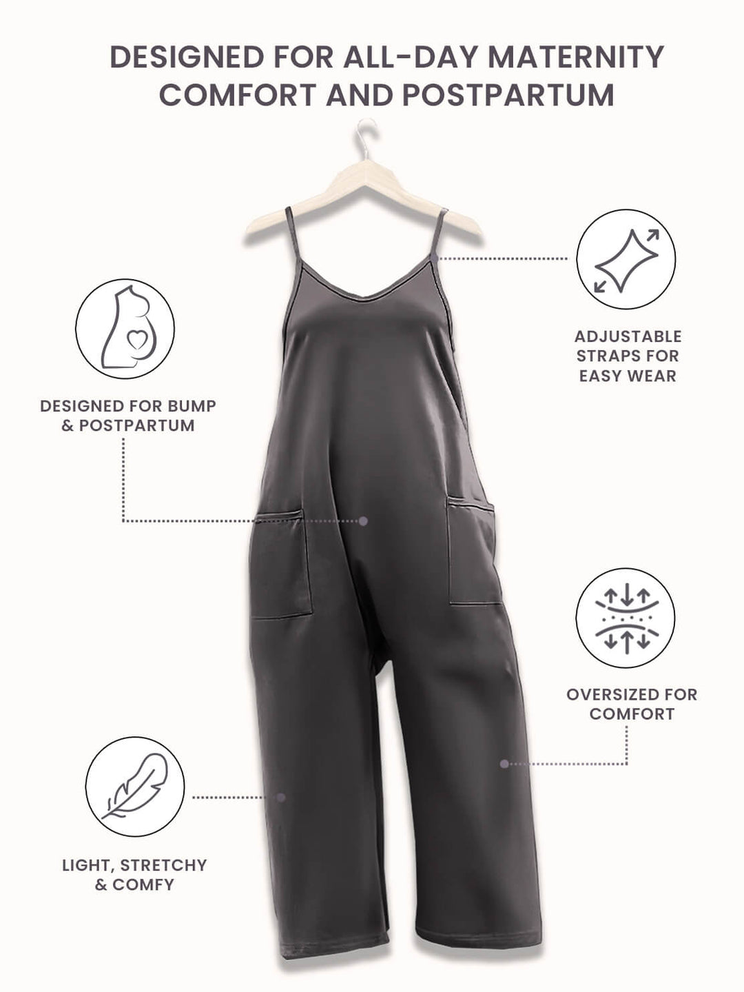 Oversized Jumpsuit | Maternity & Postpartum