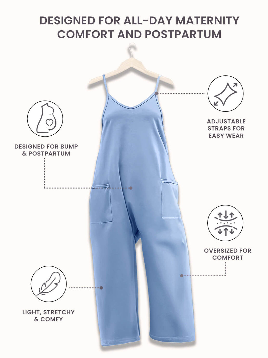 Oversized Jumpsuit | Maternity & Postpartum
