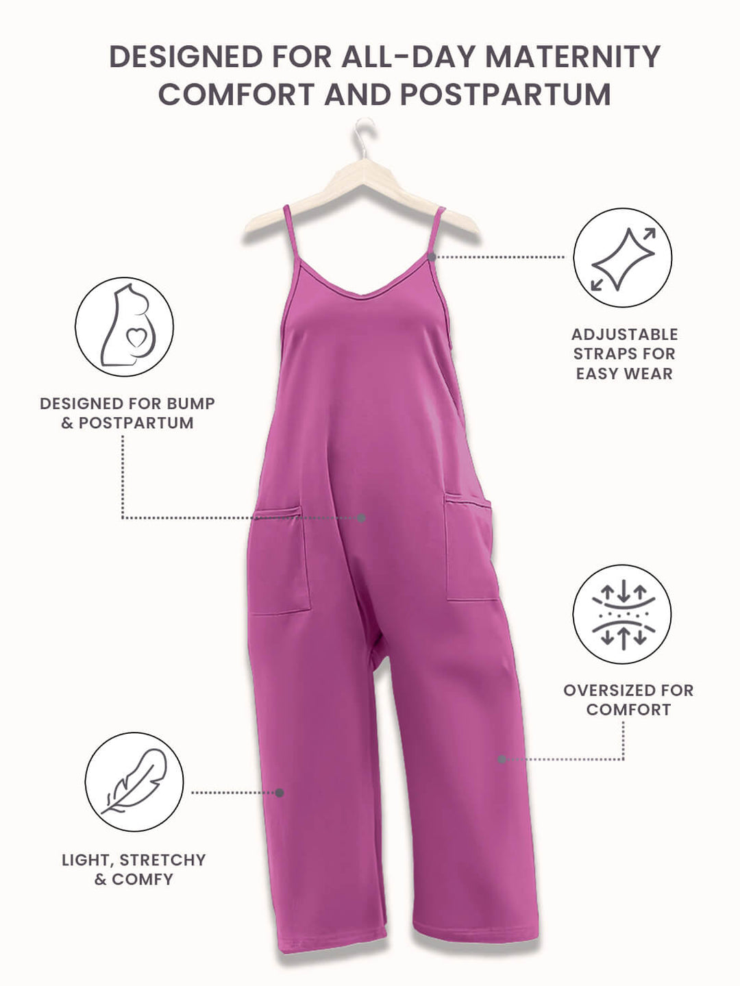 Oversized Jumpsuit | Maternity & Postpartum