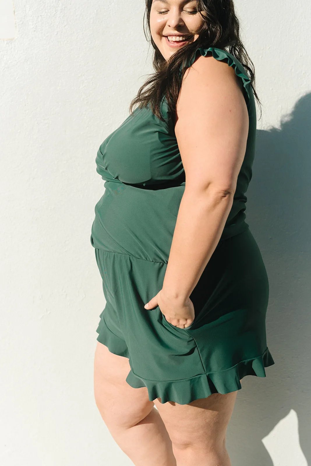 Debra | Swimsuit with Ruffles and Built-in Bra