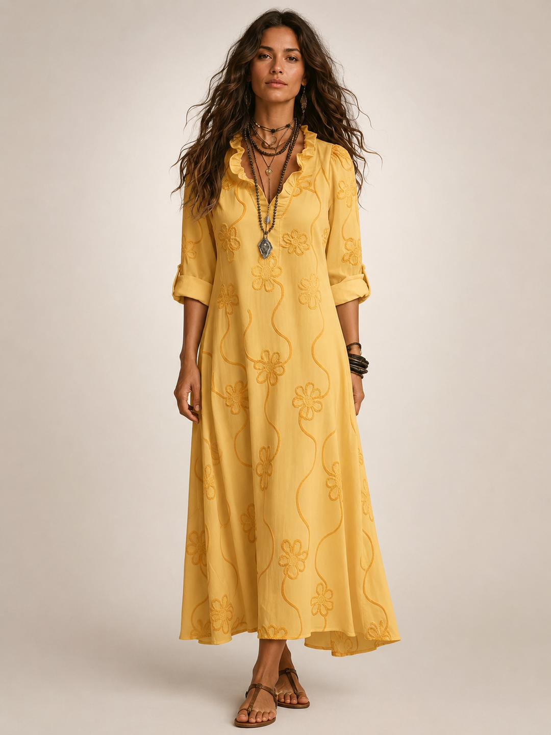 Merle | Tummy-Hiding Floral Summer Dress