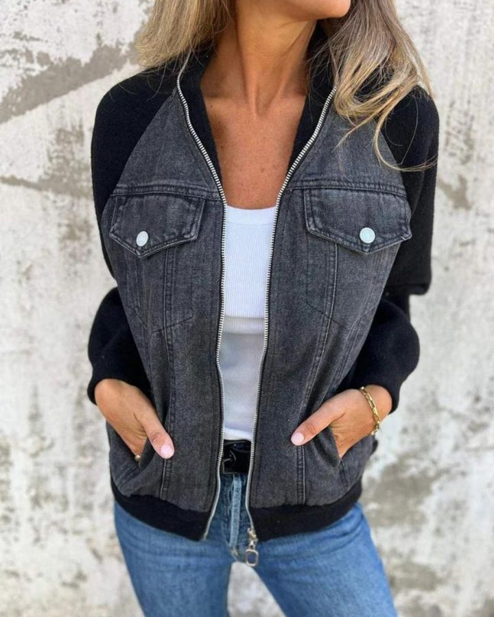 Bianca | Denim Patchwork Jacket