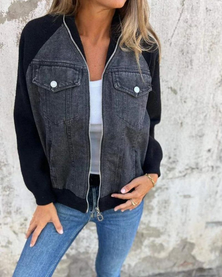 Bianca | Denim Patchwork Jacket