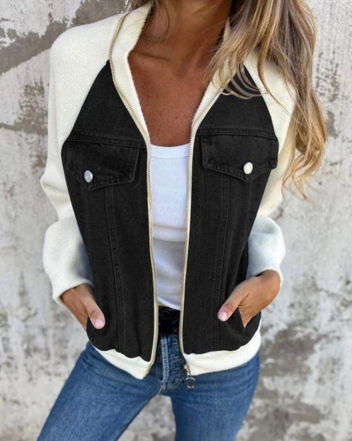 Bianca | Denim Patchwork Jacket