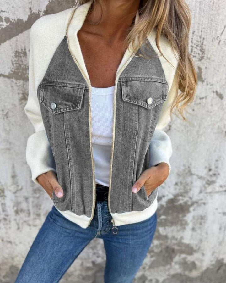 Bianca | Denim Patchwork Jacket