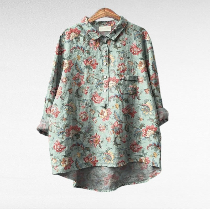 Séraphine | Elegant Floral Print Blouse