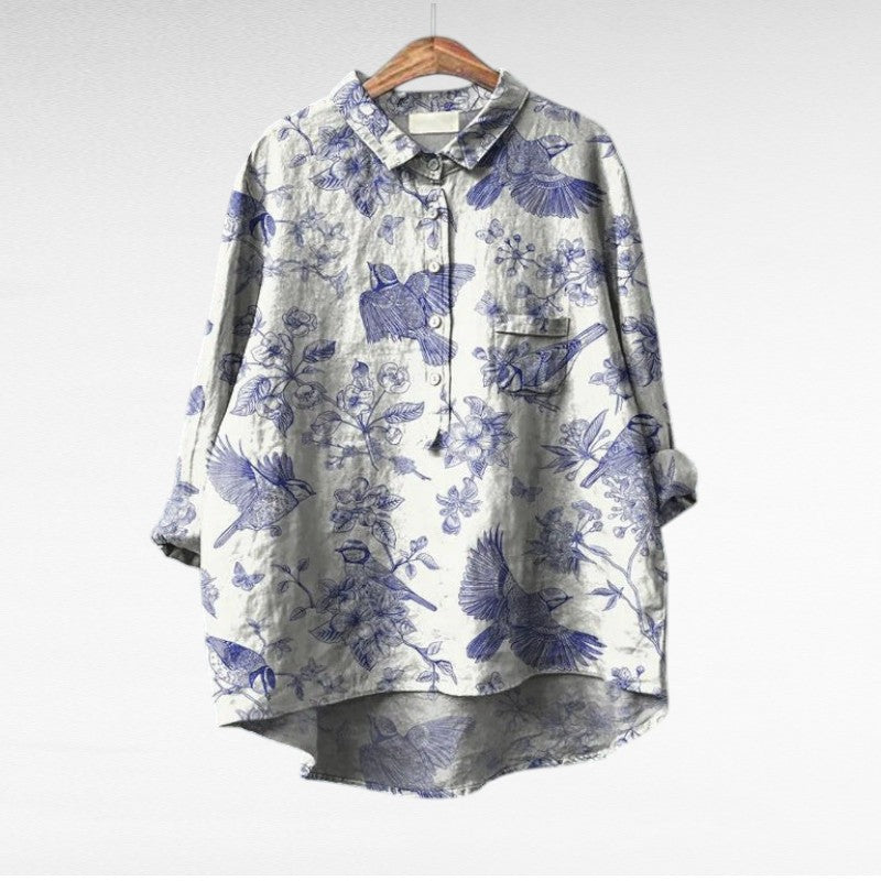 Séraphine | Elegant Floral Print Blouse