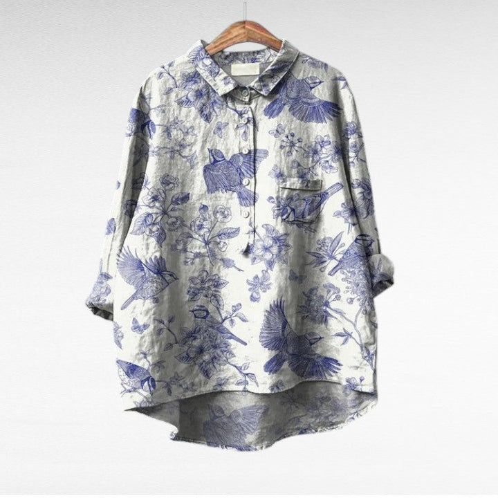 Séraphine | Elegant Floral Print Blouse