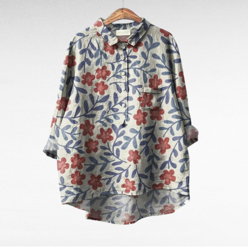 Séraphine | Elegant Floral Print Blouse