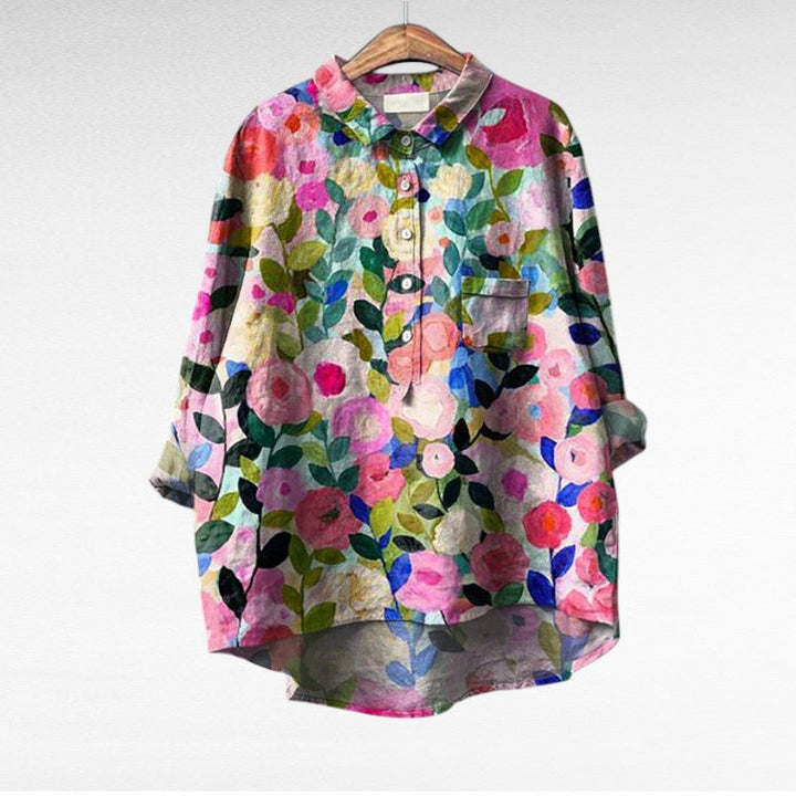 Séraphine | Elegant Floral Print Blouse