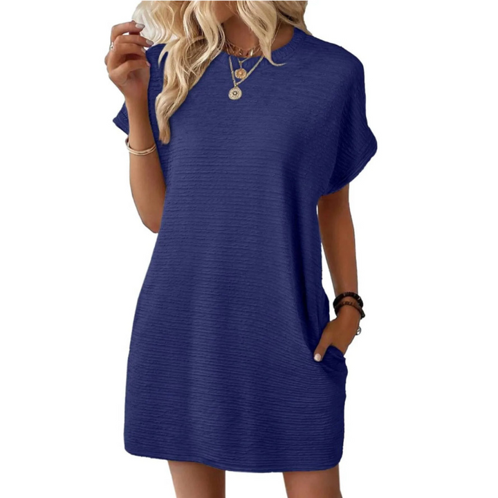Pearl | Casual Minimalist Round Neck Summer Dress