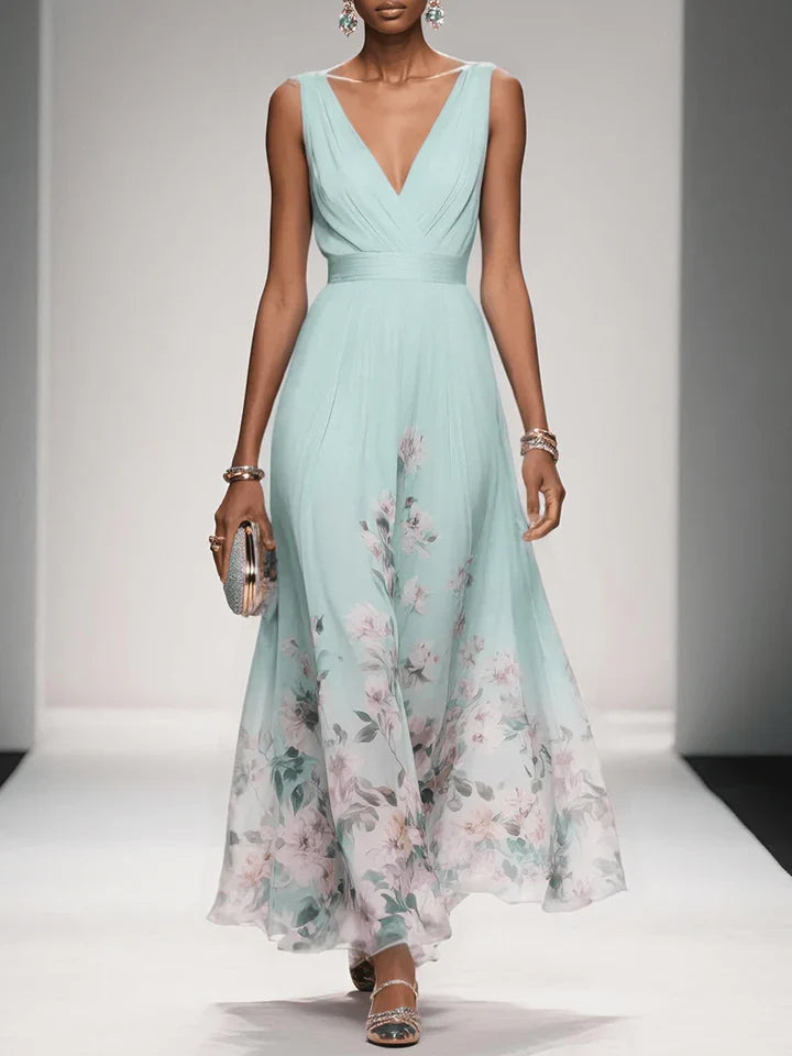 Harper | Floral V-Neck Maxi Dress