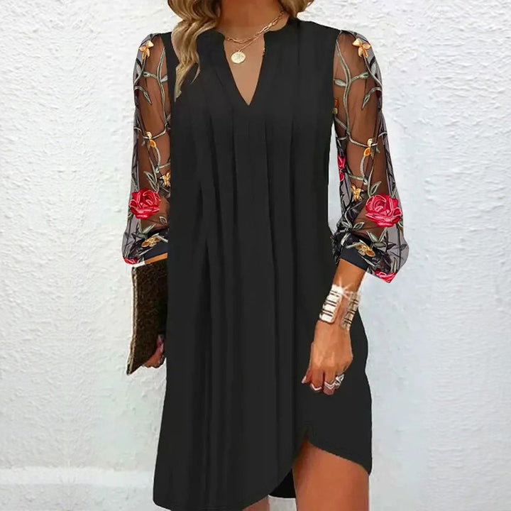 Kai | Elegant Mini Dress with Transparent Sleeves