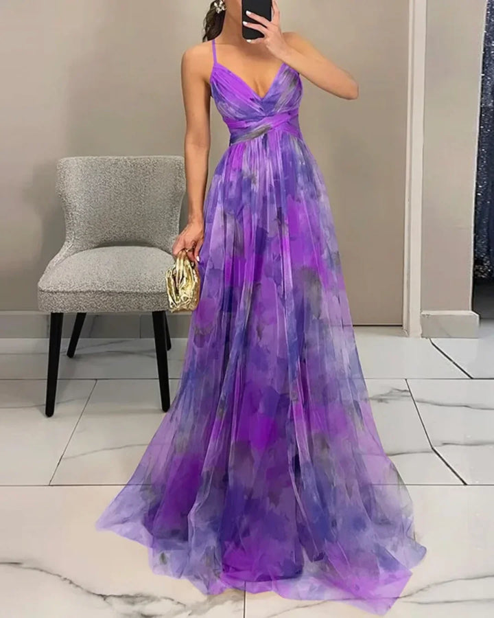 Alexa | Enchanting Floral Print Maxi Dress