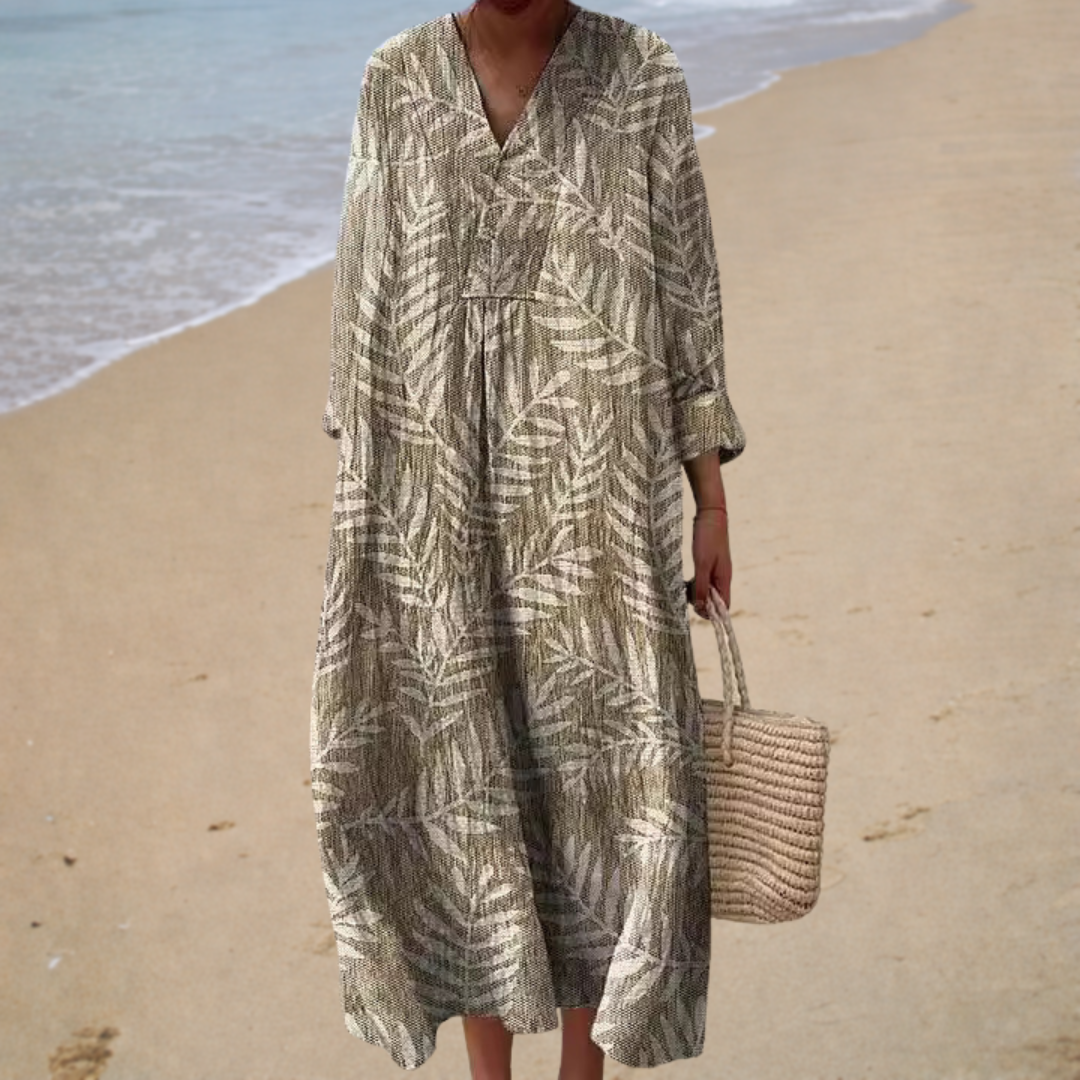 Léonie | Elegant Nature Long Dress