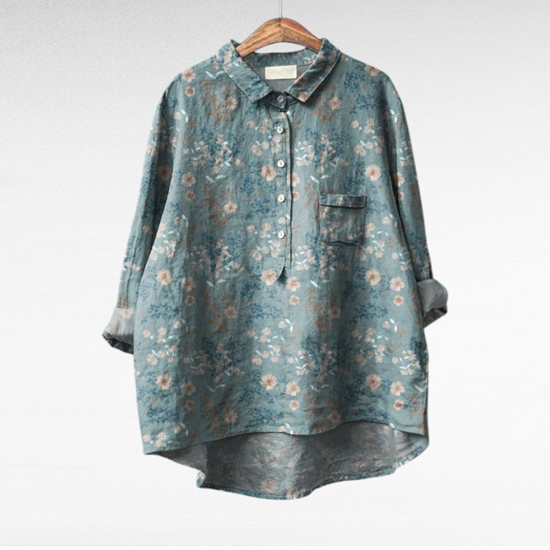 Séraphine | Elegant Floral Print Blouse