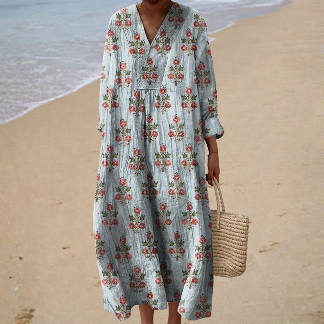 Printed summer dress that highlights