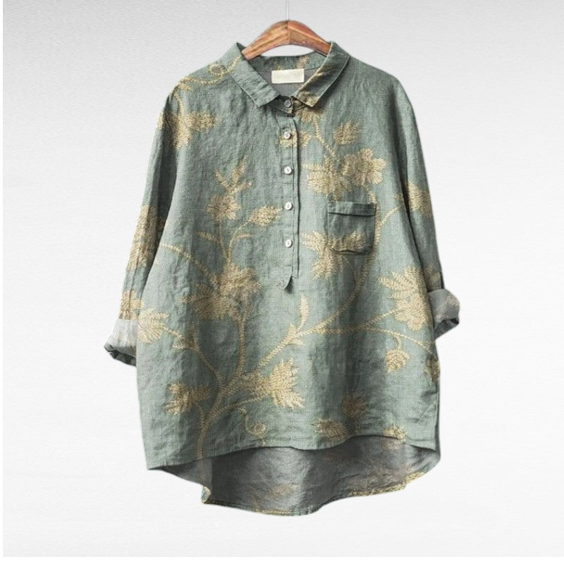 Séraphine | Elegant Floral Print Blouse