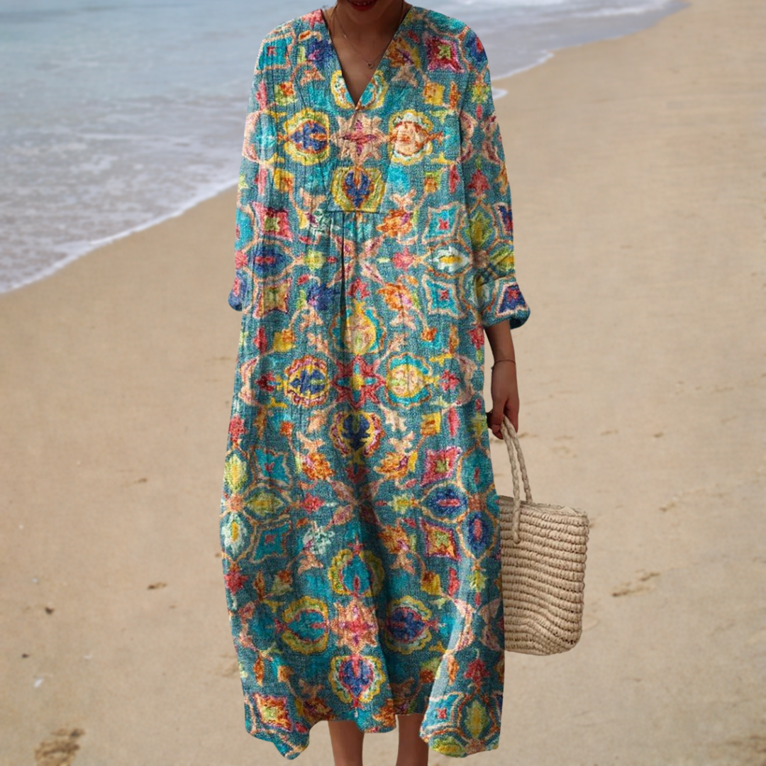 Summer Printed Dress that Highlights