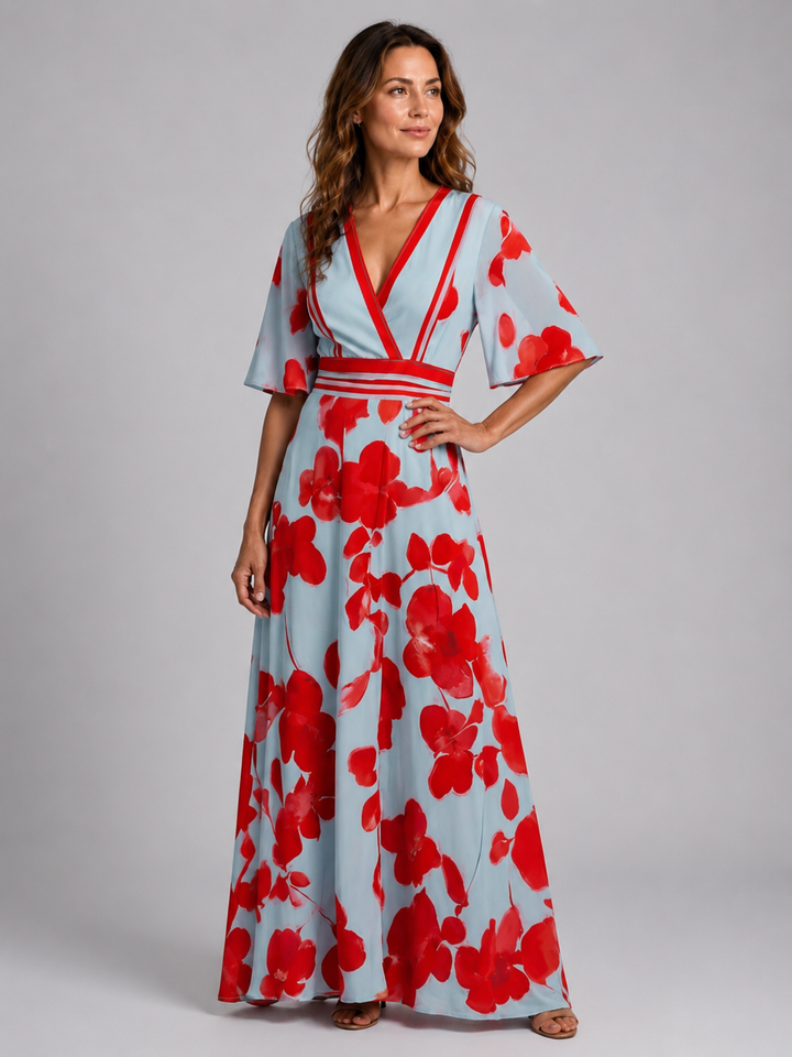 Isabell | Maxi Dress with V-Neck