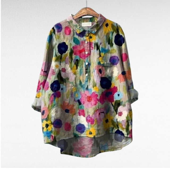 Séraphine | Elegant Floral Print Blouse