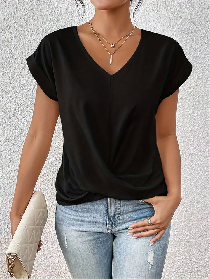 Scarlet | T-Shirt With V Neckline