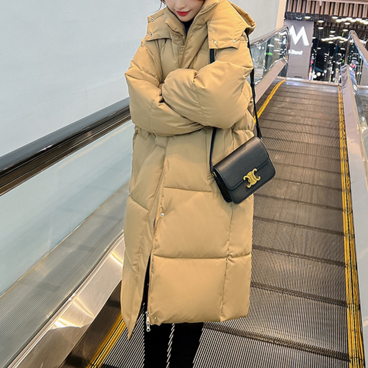 Karsyn™ | Knee Length Cotton Padded Korean Style Quilted Jacket
