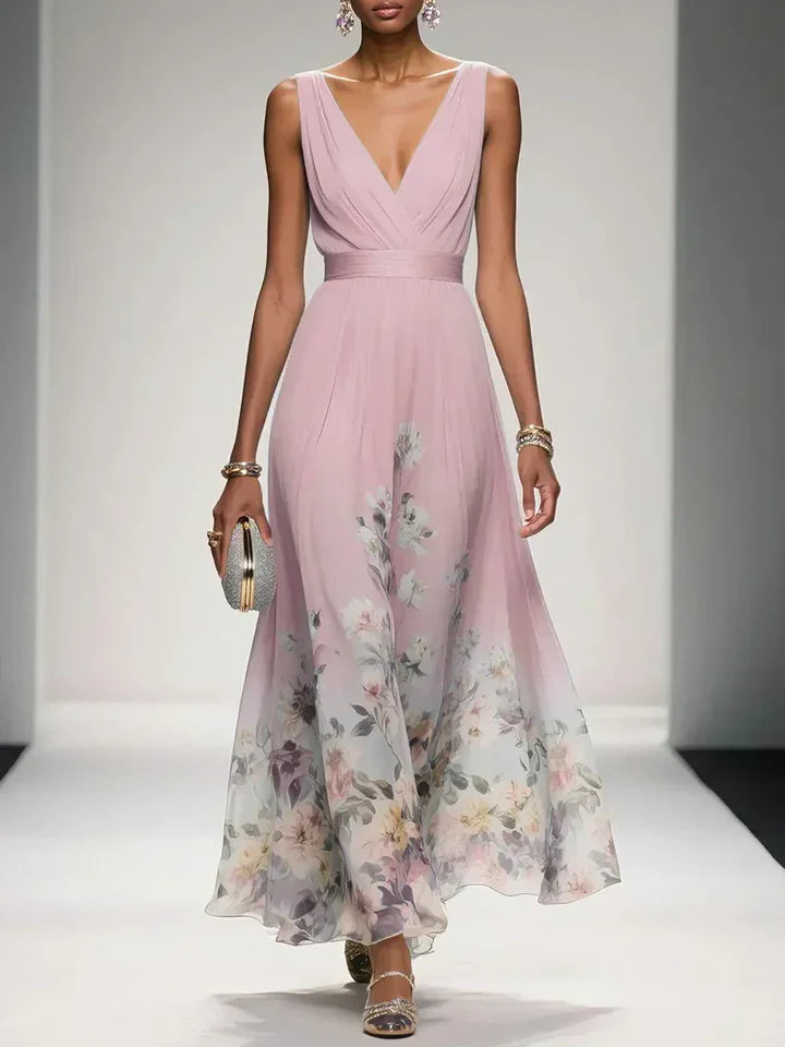 Harper | Floral V-Neck Maxi Dress