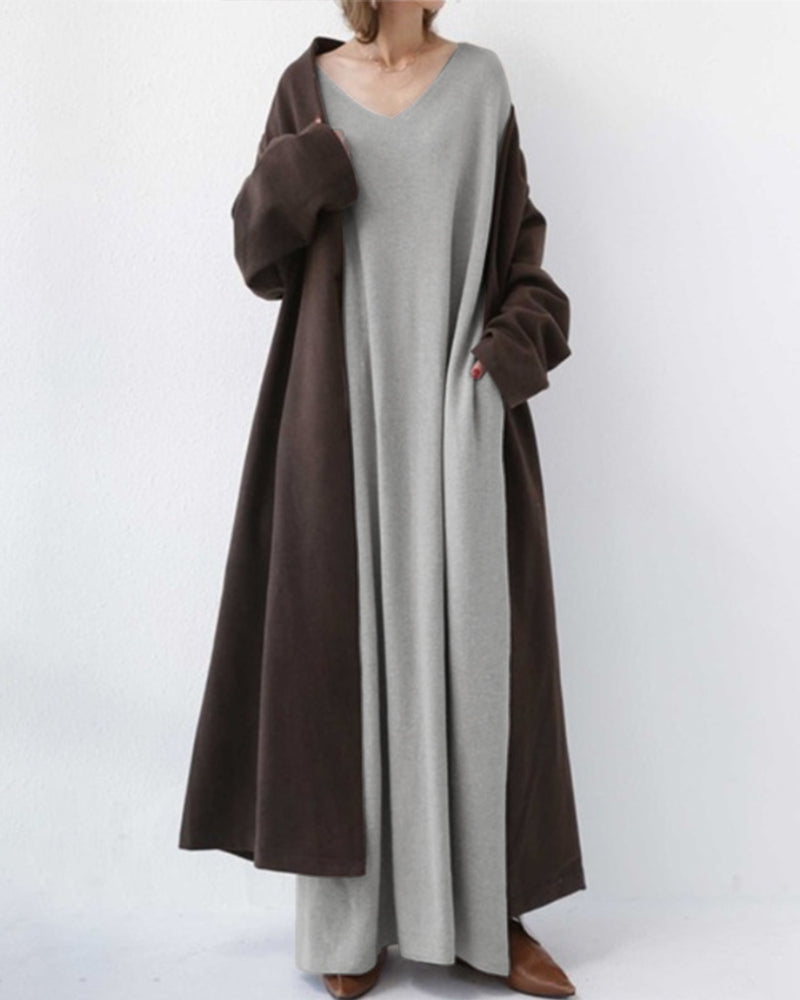 Myrtel | Elegant Casual V-Neck Dress