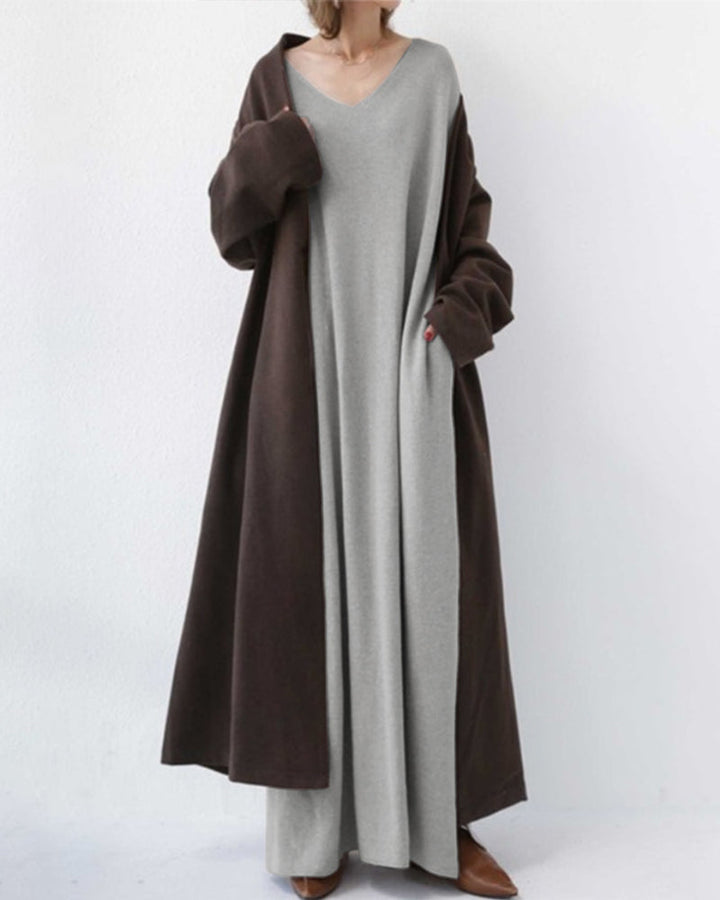 Myrtel | Elegant Casual V-Neck Dress