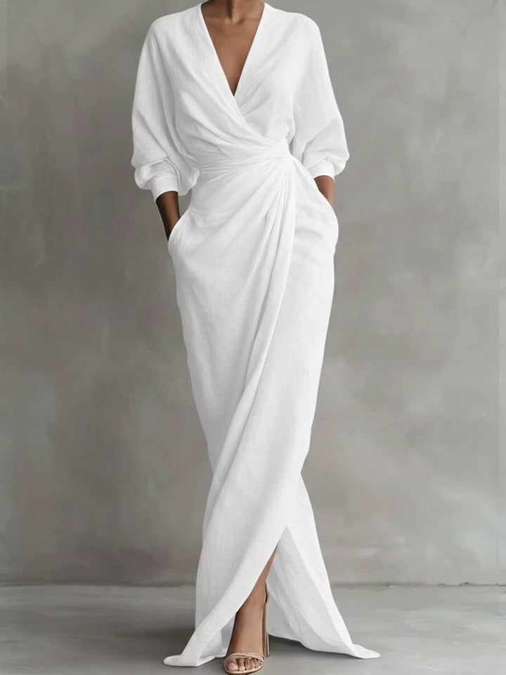 Emma | Linen Blend Maxi Dress