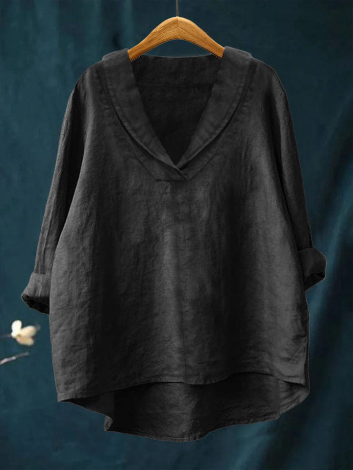 Hortense | V-Neck Fluid Blouse