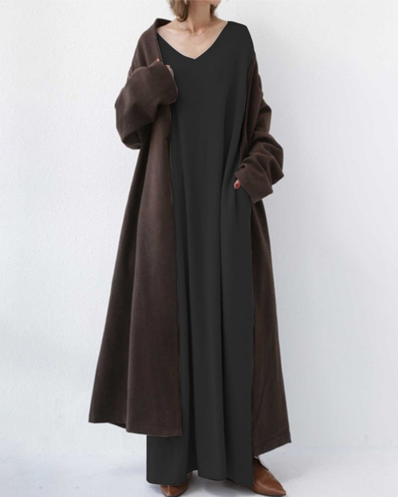 Myrtel | Elegant Casual V-Neck Dress