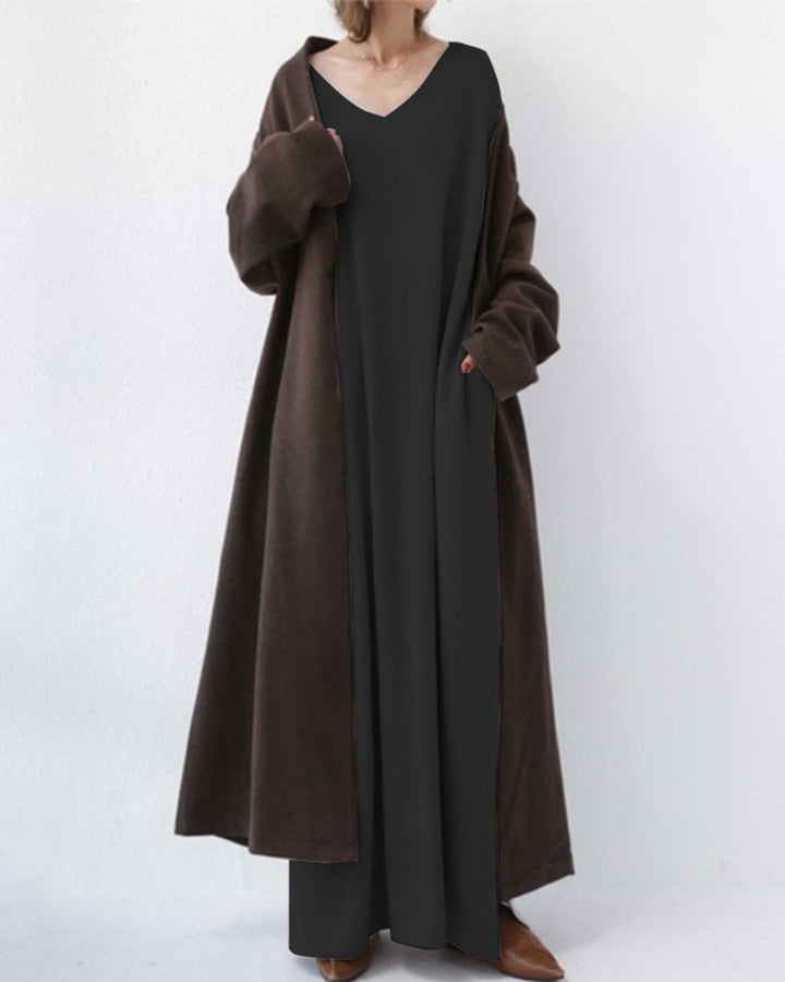 Myrtel | Elegant Casual V-Neck Dress