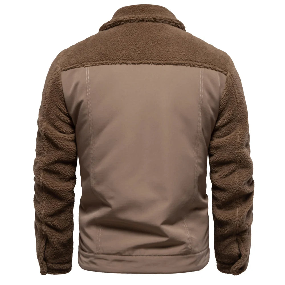 Godfrey™ | Fleece-Lined Sherpa Patchwork Jacket