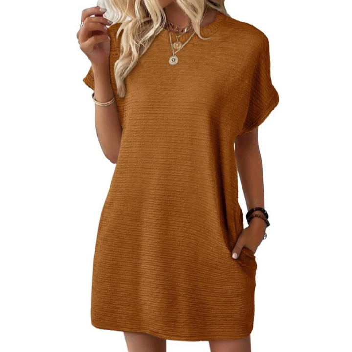 Pearl | Casual Minimalist Round Neck Summer Dress